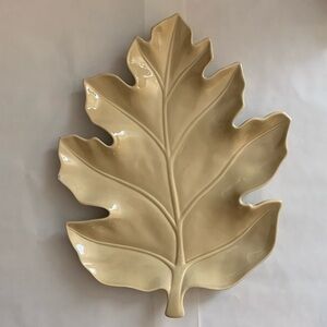 Ceramic Leaf Serving Platter